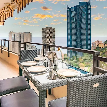 5mn Monaco - Vue - Parking - Piscine - Bb Apartment *